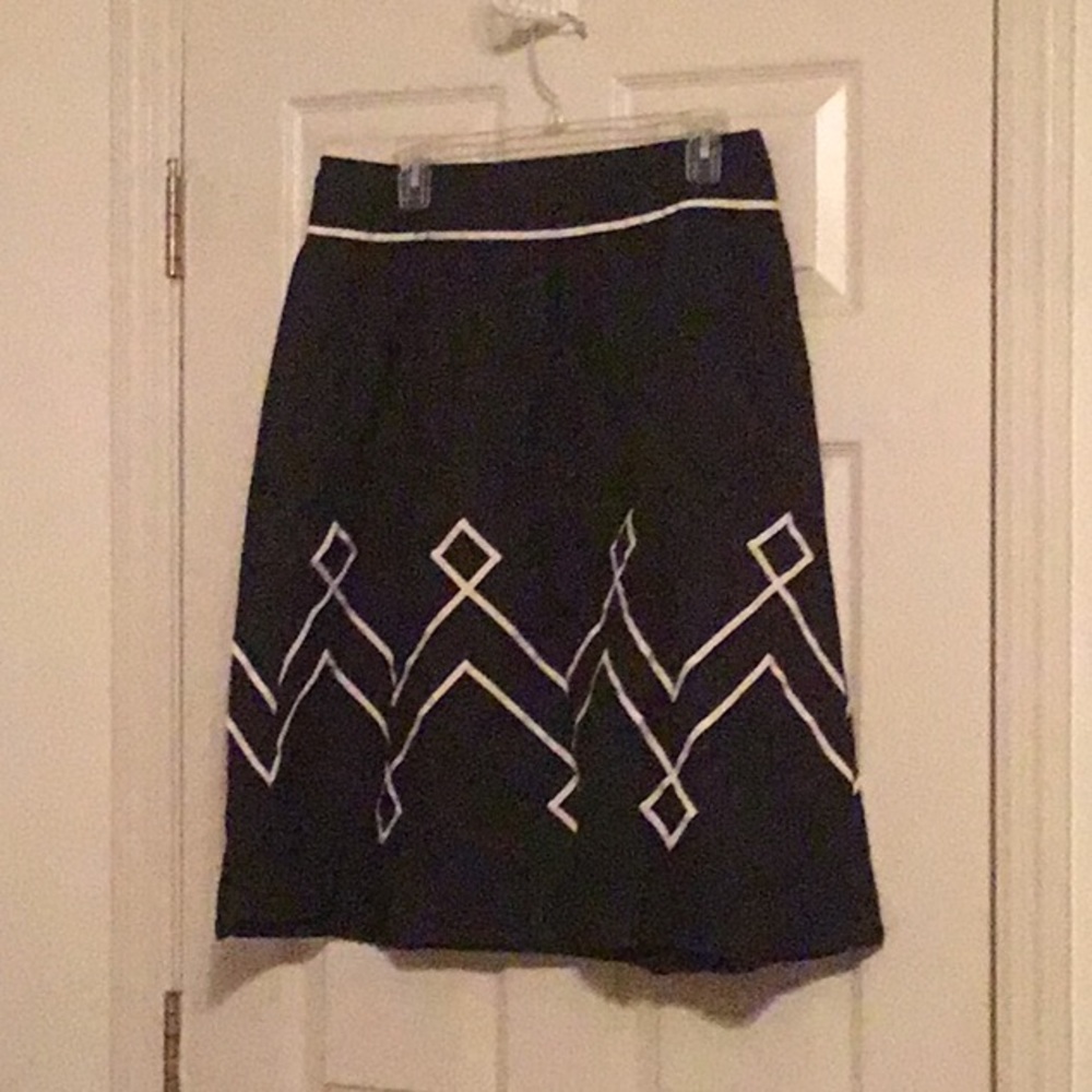 CLOSET CLEAN OUT - LOFT navy skirt